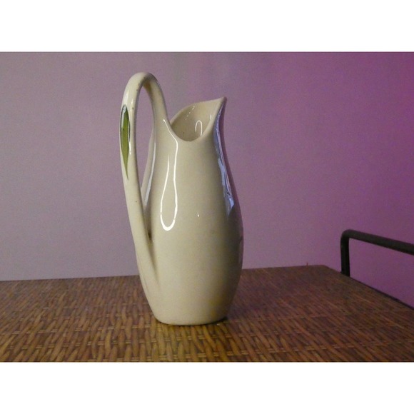 Vintage Decorative Hand Painted Flower Pitcher - Picture 3 of 6